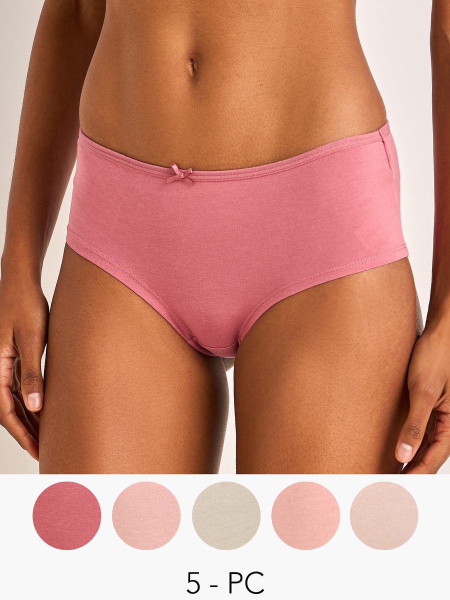 Set of 5 - Briefs with Bow Detail