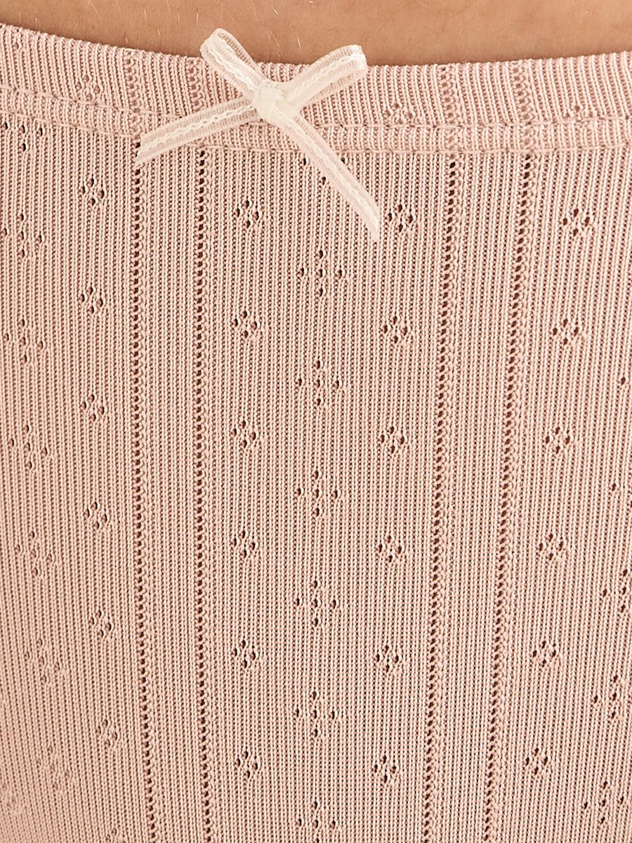 Set of 2 - High Leg Briefs with Bow Accent
