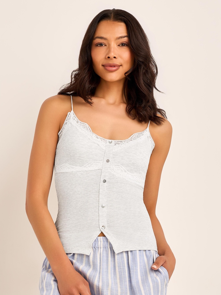 Camisole with Lace Trim