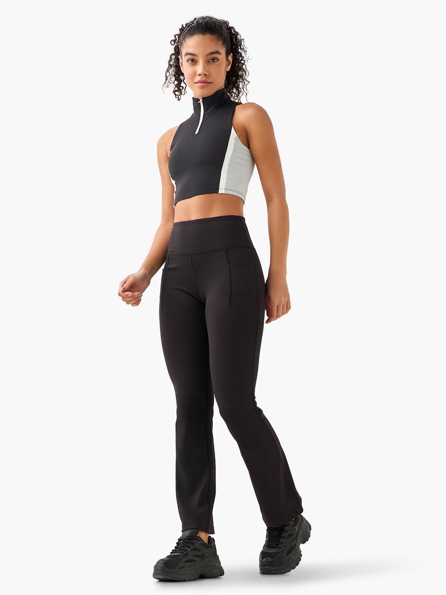 Women High Neck Racerback Sports Bra