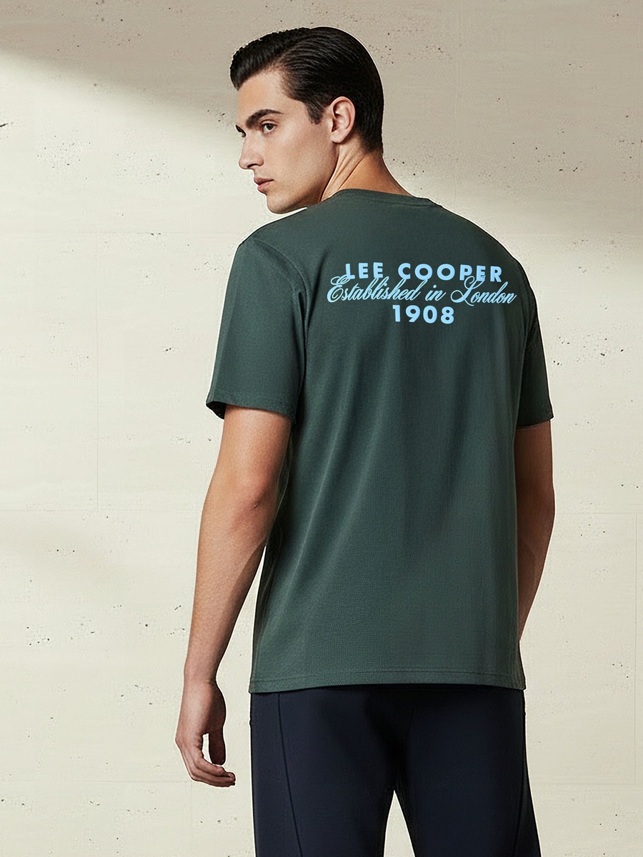 Men Regular Fit Crew Neck Short Sleeve Printed T-Shirt
