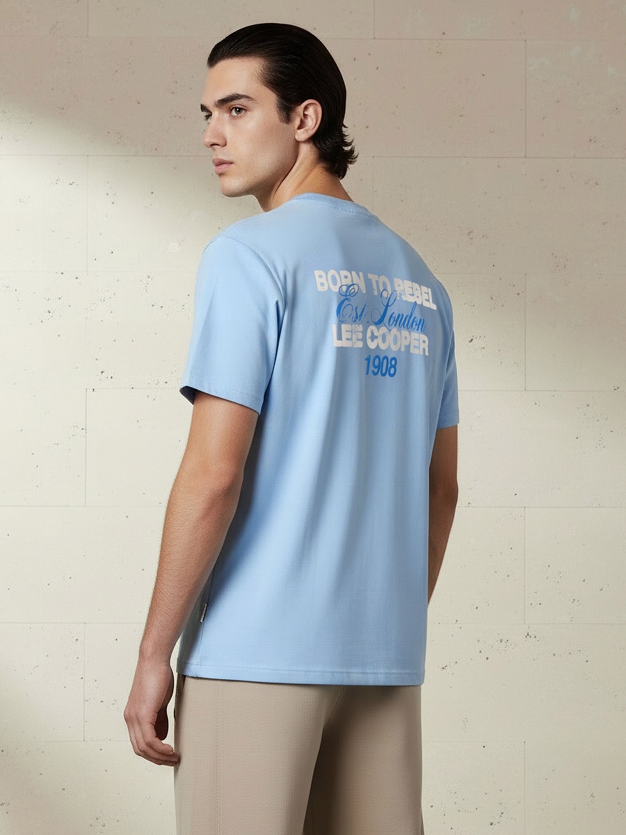 Men Regular Fit Crew Neck Short Sleeve Printed T-Shirt