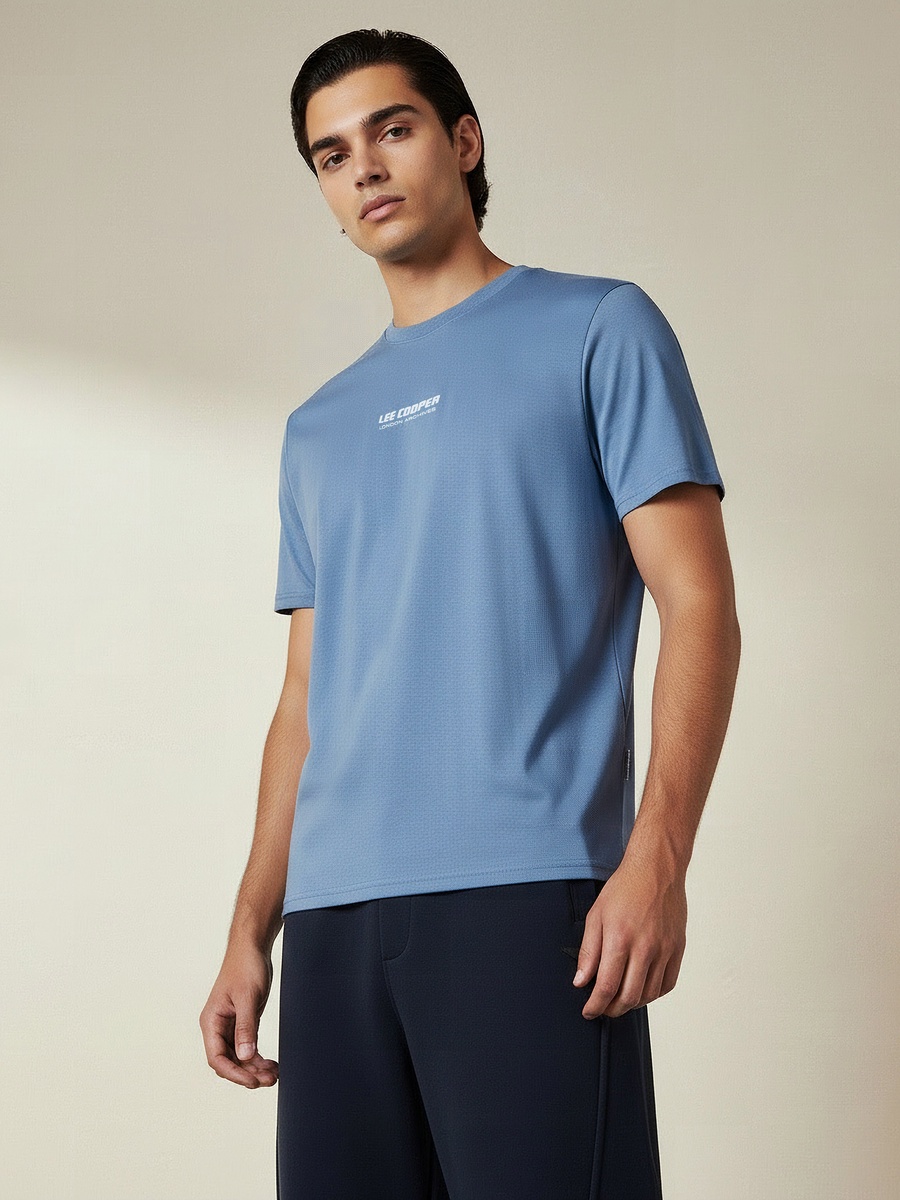 Men Regular Fit Crew Neck Short Sleeve Printed T-Shirt