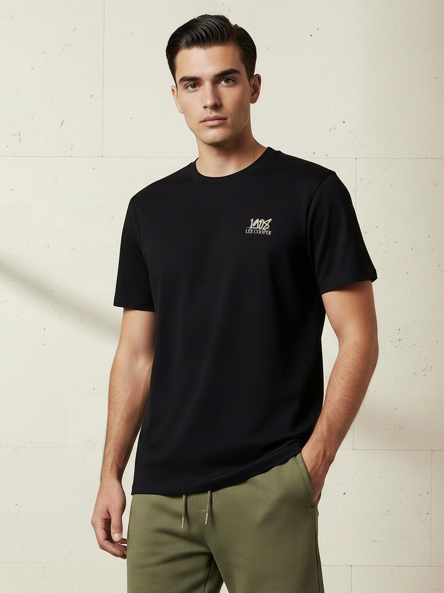 Men Regular Fit Crew Neck Short Sleeve Printed T-Shirt