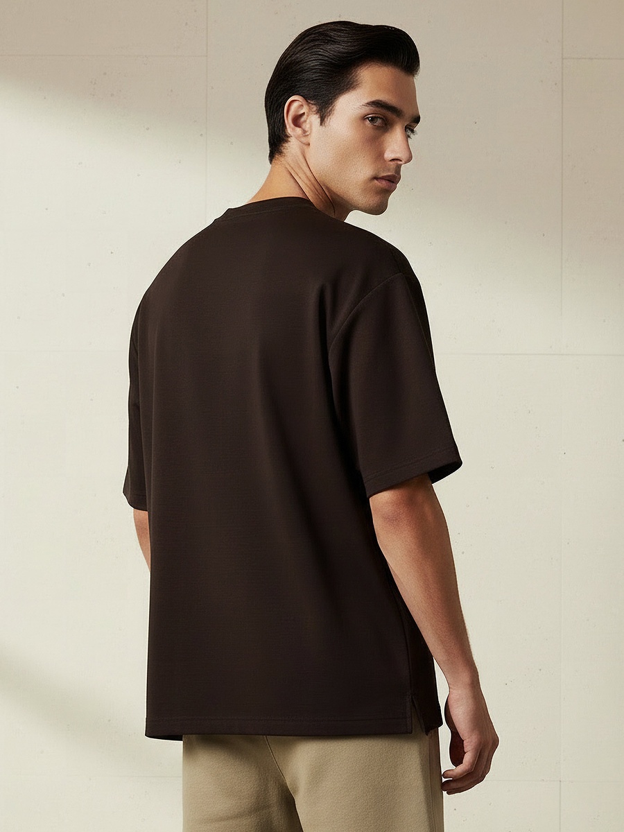 Men Regular Fit Crew Neck Short Sleeve T-Shirt