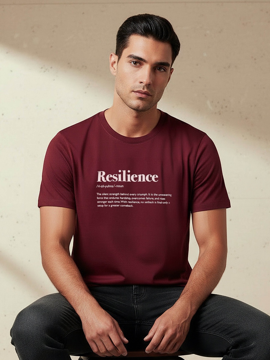 Men Slim Fit Crew Neck Short Sleeves Printed T-Shirt
