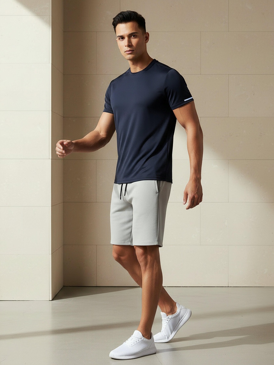 Men Regular Fit Crew Neck Short Sleeve Printed T-Shirt