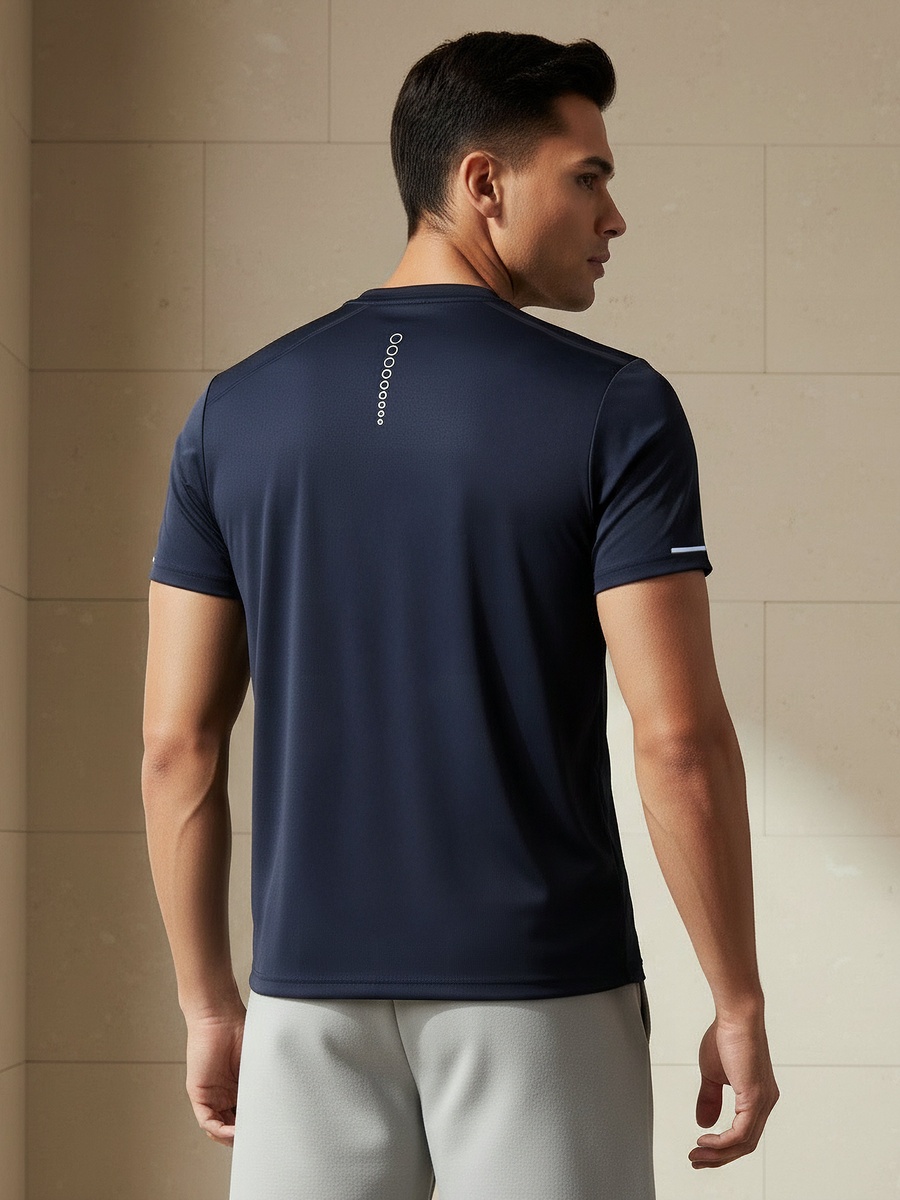 Men Regular Fit Crew Neck Short Sleeve Printed T-Shirt