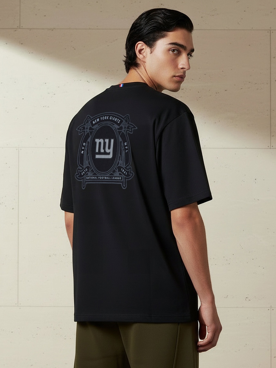 Men Relaxed Fit Crew Neck Short Sleeves Green Bay Packers Print T-Shirt