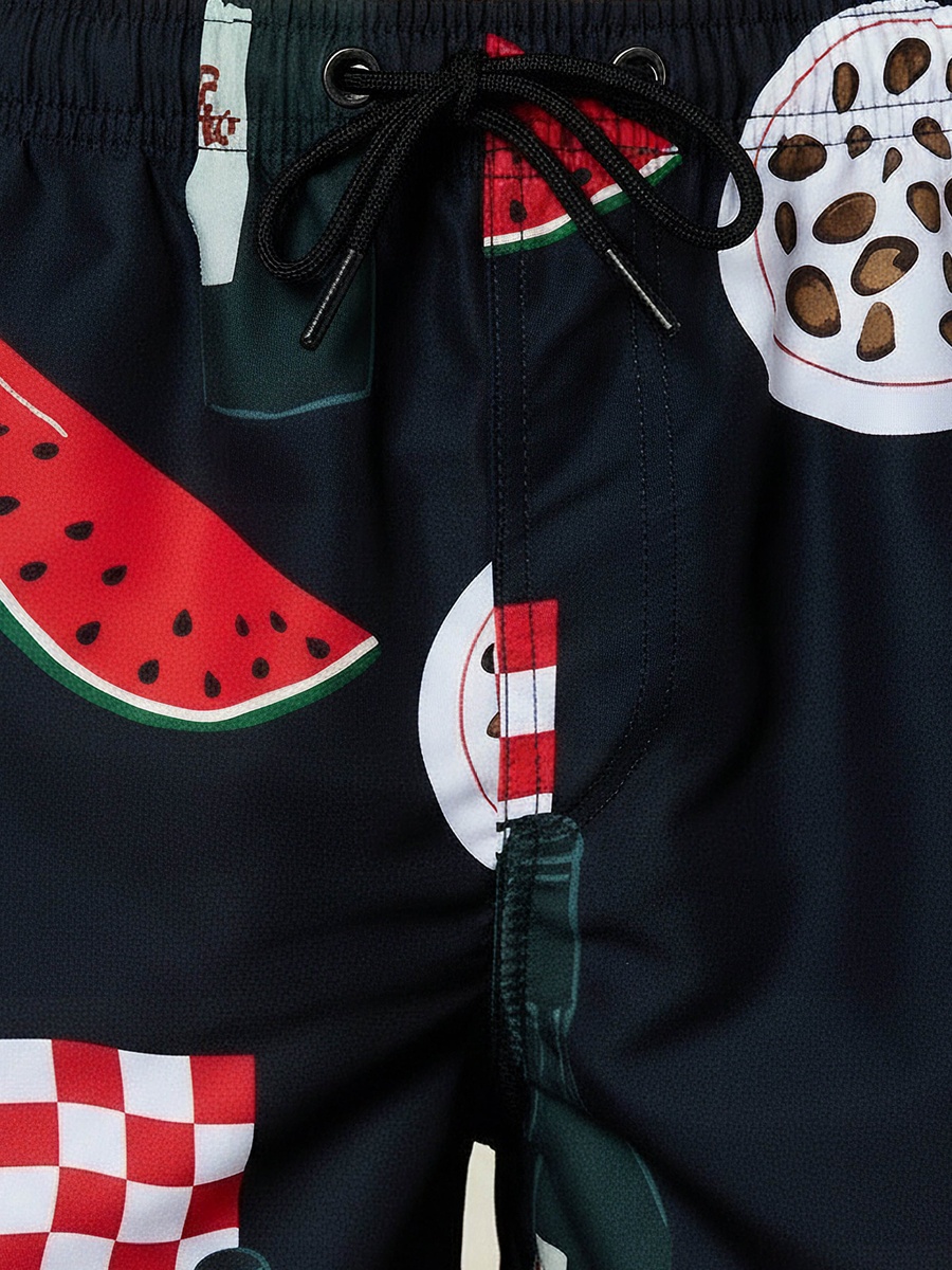Men Printed Swim Shorts