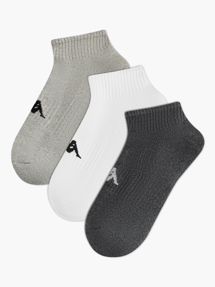 Men Ankle Length Half Terry Socks - Set of 3