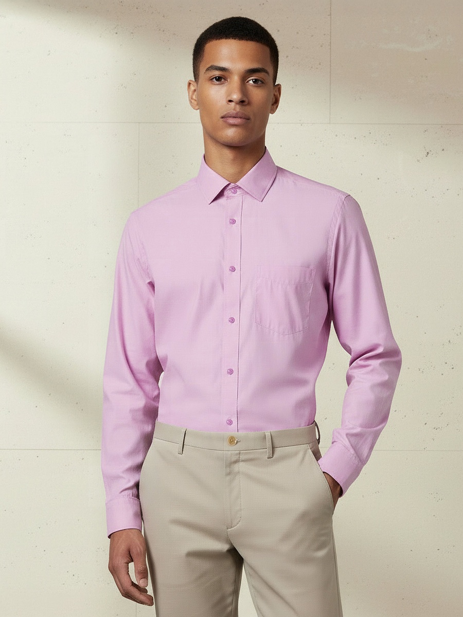 Men Regular Fit Collared Philaphil Long Sleeves Shirt