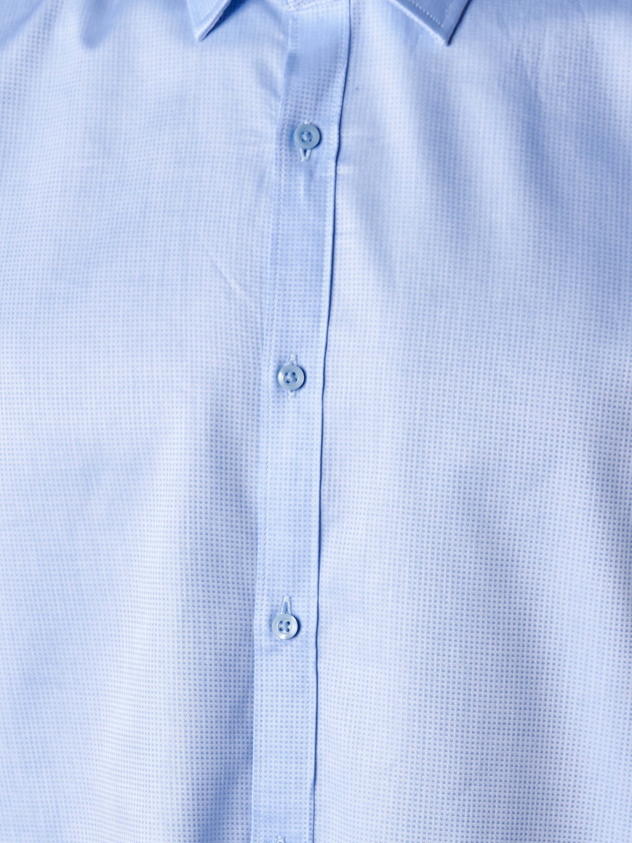 Men Regular Fit Collared Textured Long Sleeve Shirt