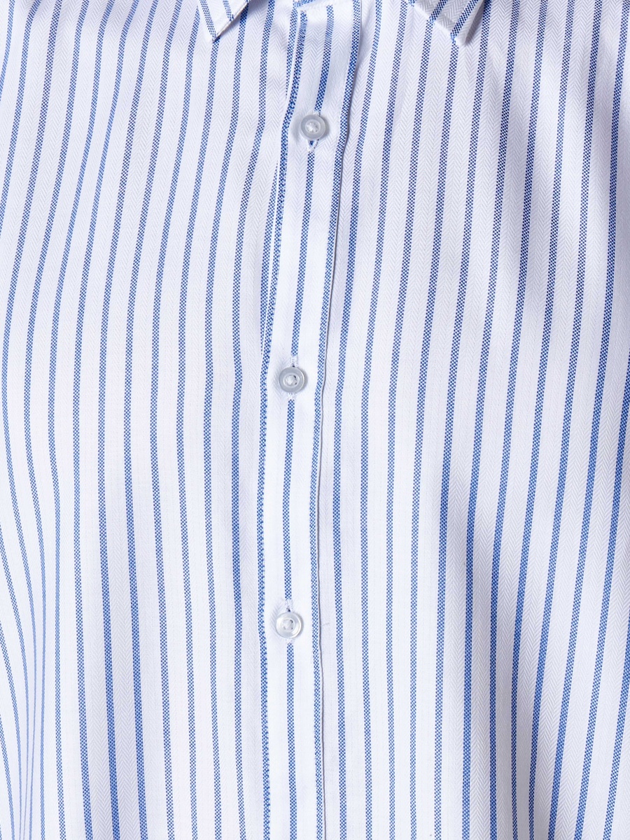 Men Regular Fit Collared Striped Long Sleeve Shirt