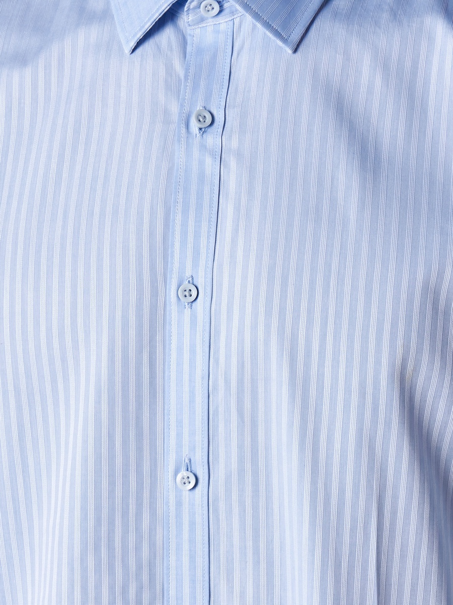 Men Regular Fit Collared Striped Long Sleeve Shirt