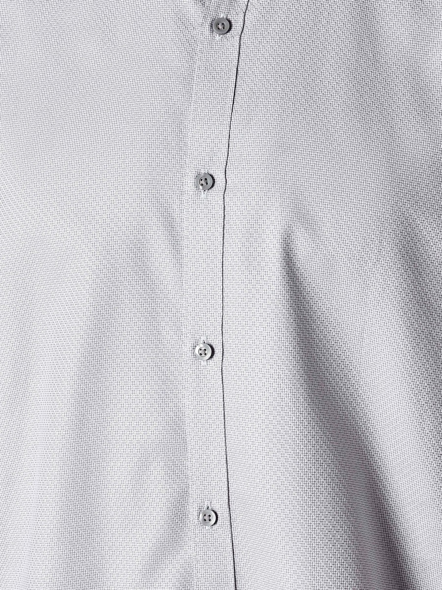 Men Regular Fit Collared Textured Long Sleeves Shirt