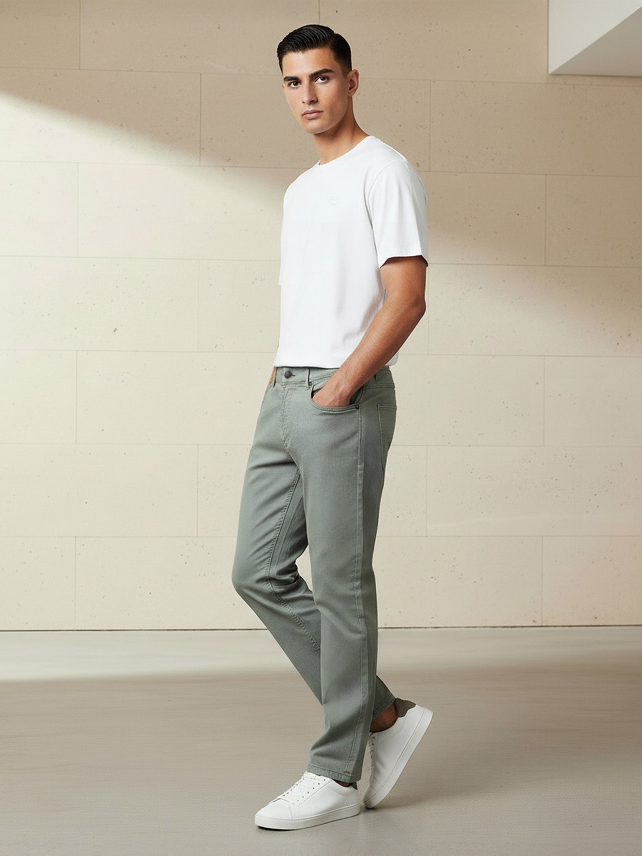Men Slim Fit Mid-Rise Jeans