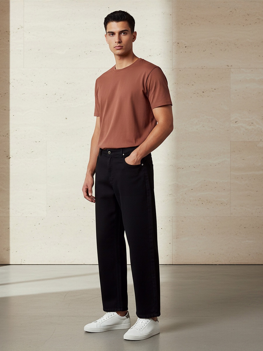 Men Baggy Fit Mid-Rise Jeans