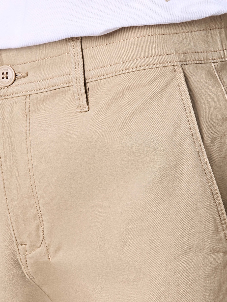 Men Slim Fit Flexi Waist Chino Pants