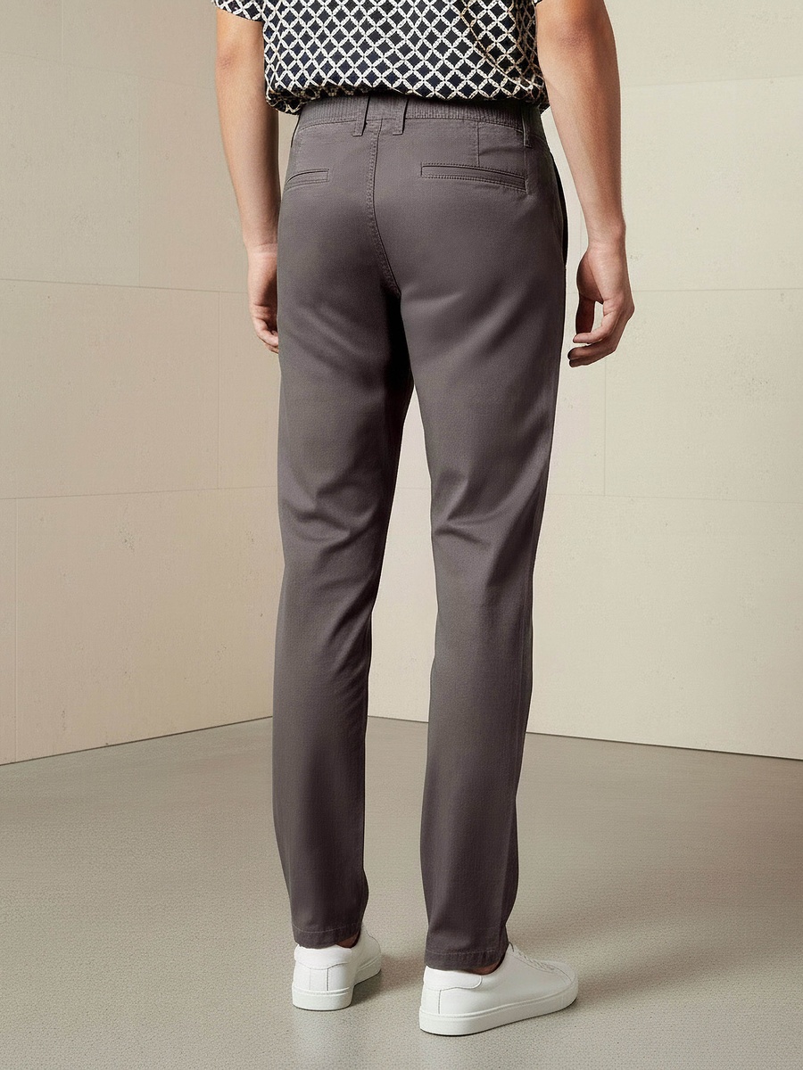 Men Slim Fit Flexi Waist Chino Pants