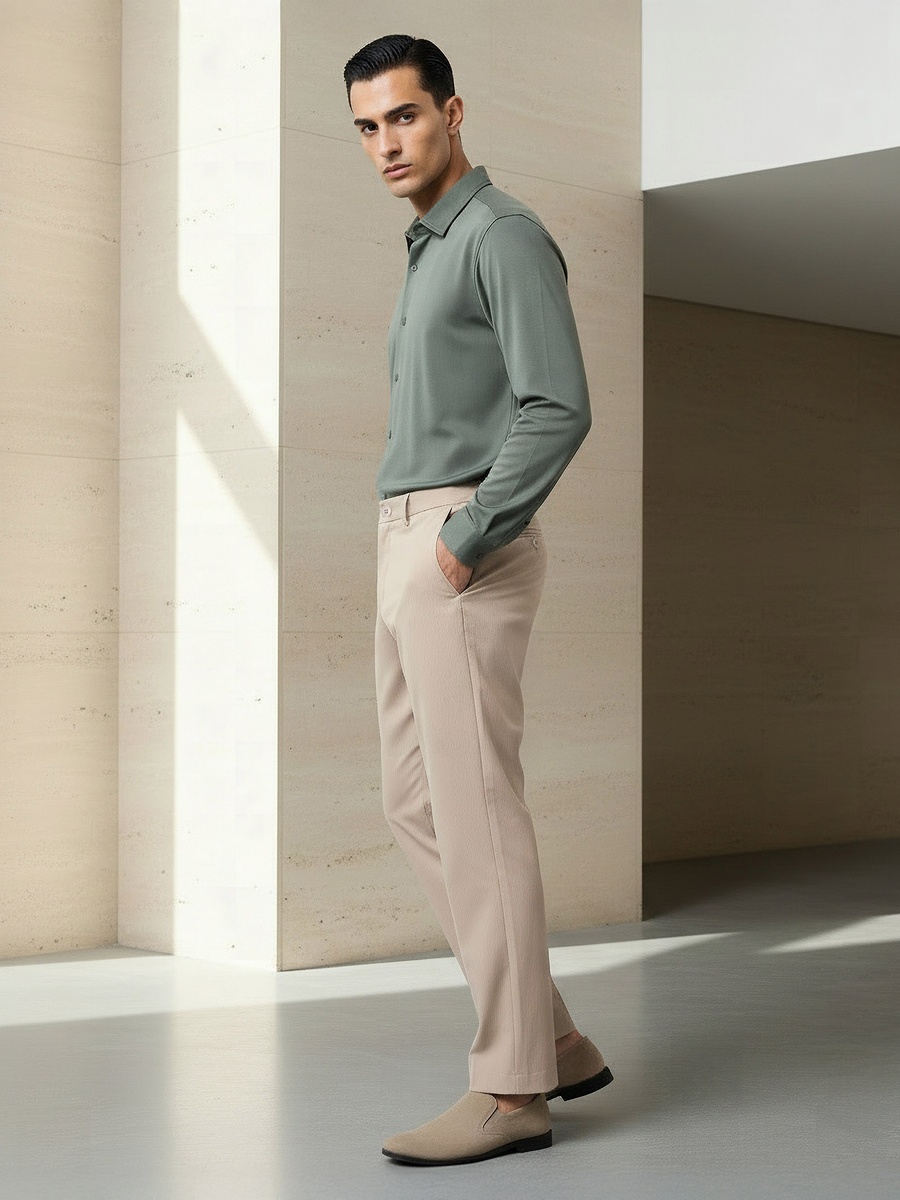 Men Slim Fit Trousers
