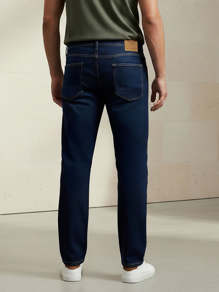 Men Straight Fit Mid-Rise Jeans
