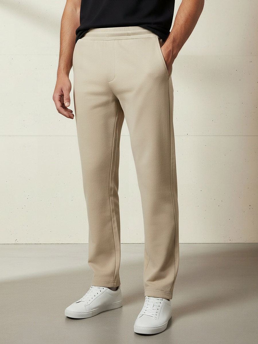 Men Relaxed Fit Joggers with Pockets