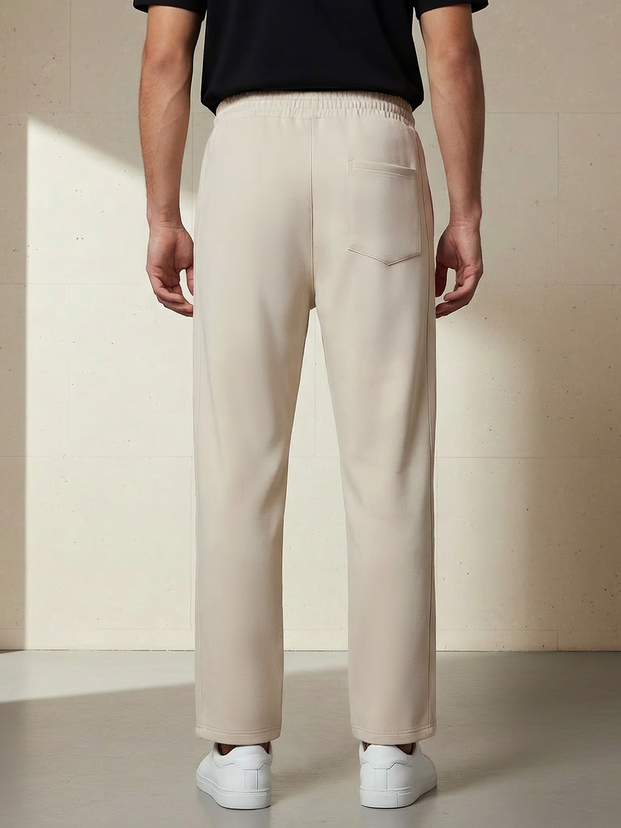 Men Relaxed Fit Interlock Joggers
