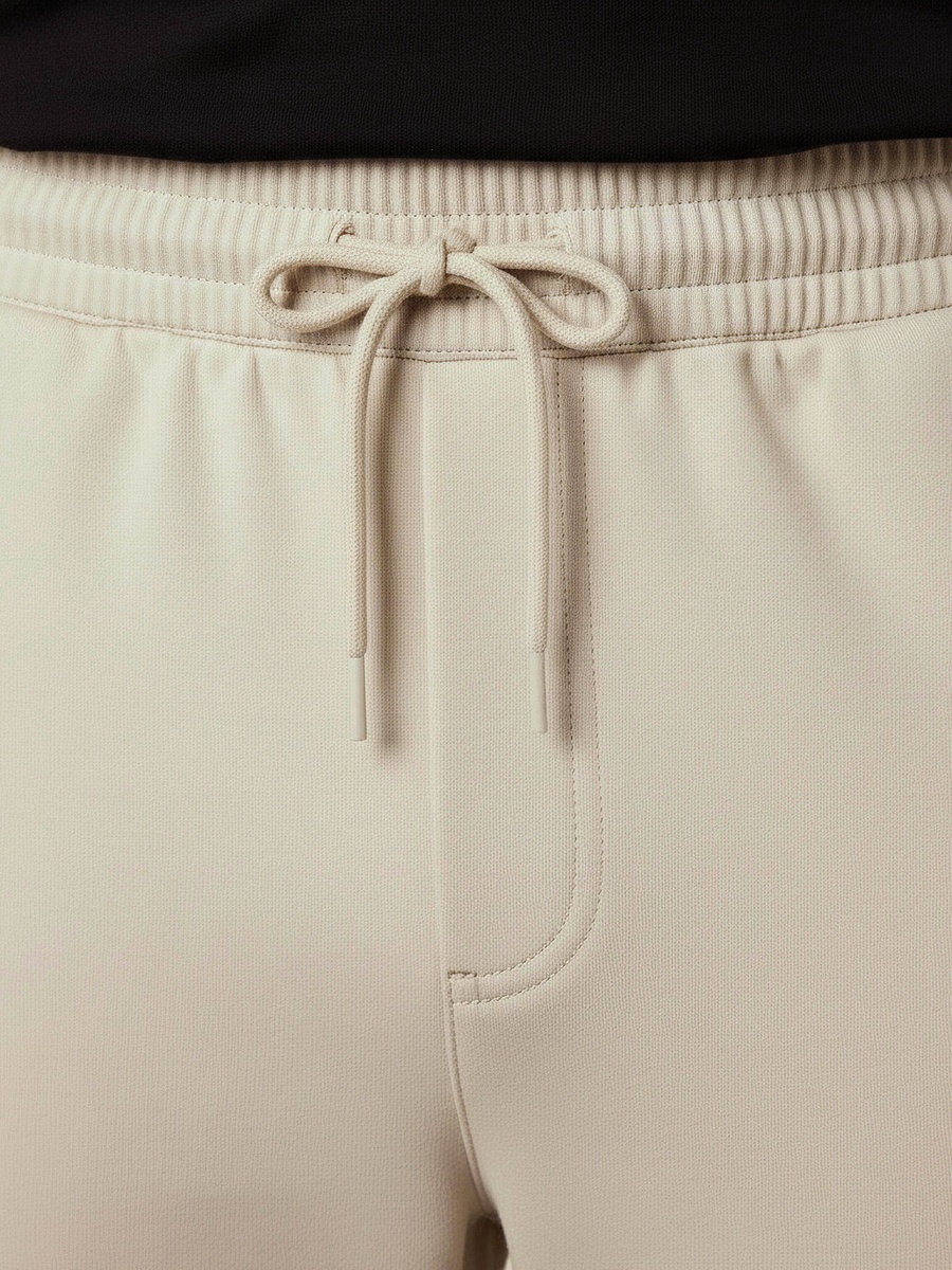 Men Relaxed Fit Interlock Joggers