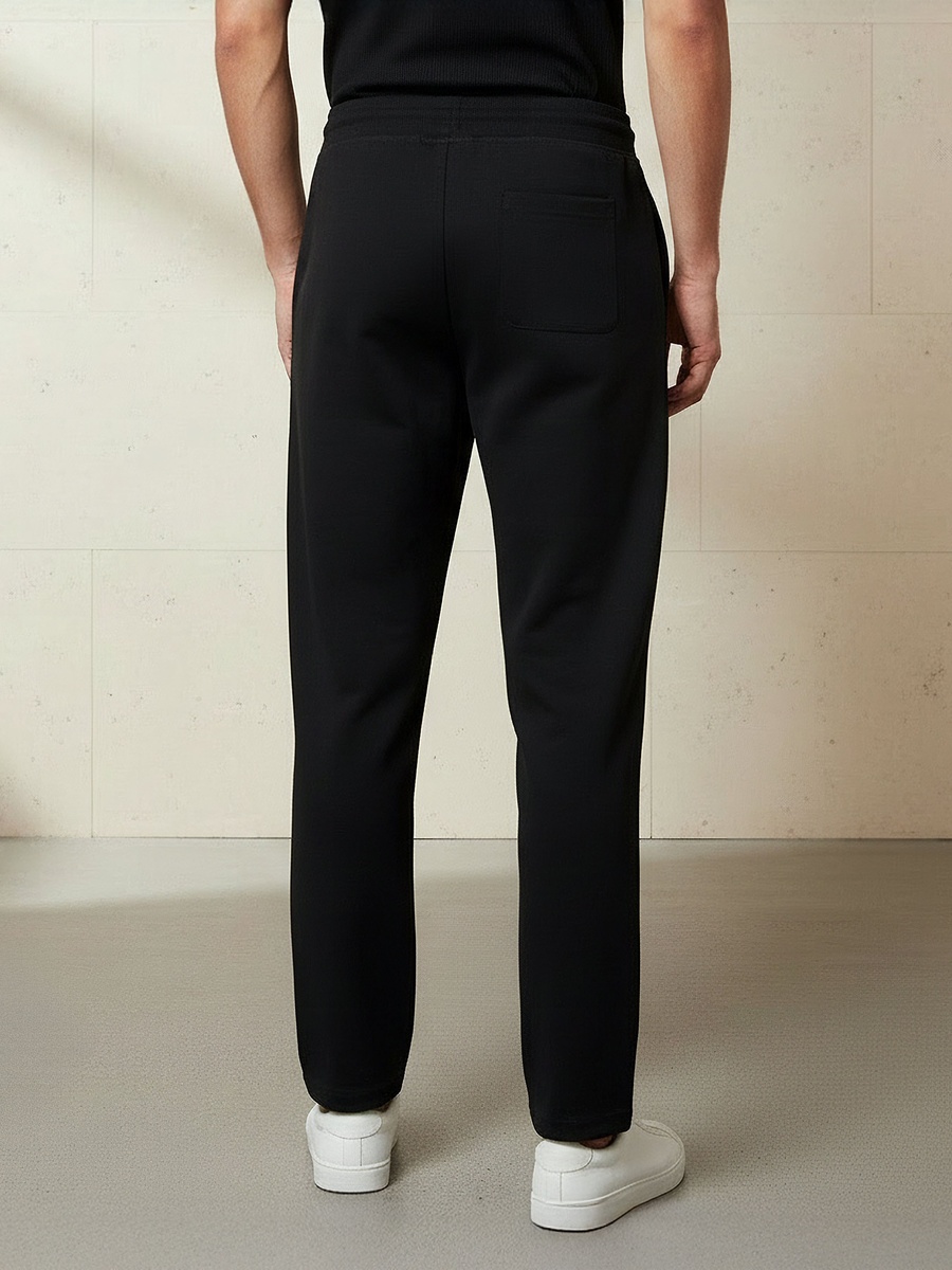 Men Regular Fit Joggers with Pockets