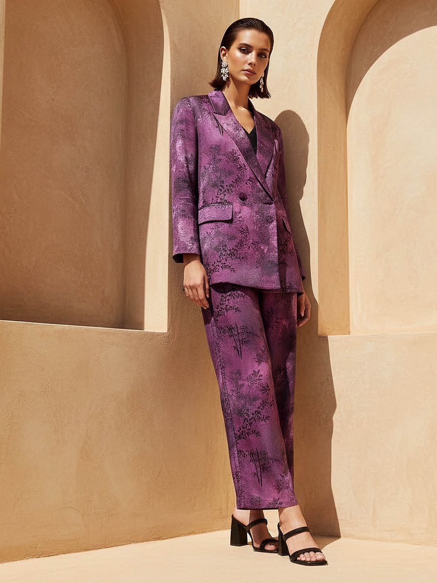 Blazer with Floral Print