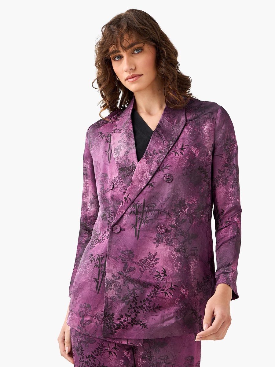 Blazer with Floral Print