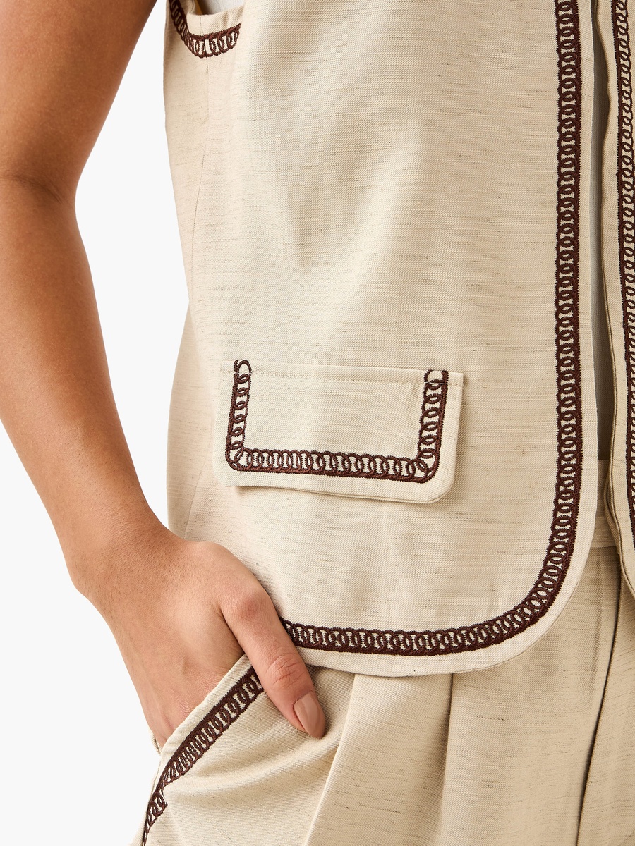 Waistcoat with Embroidery