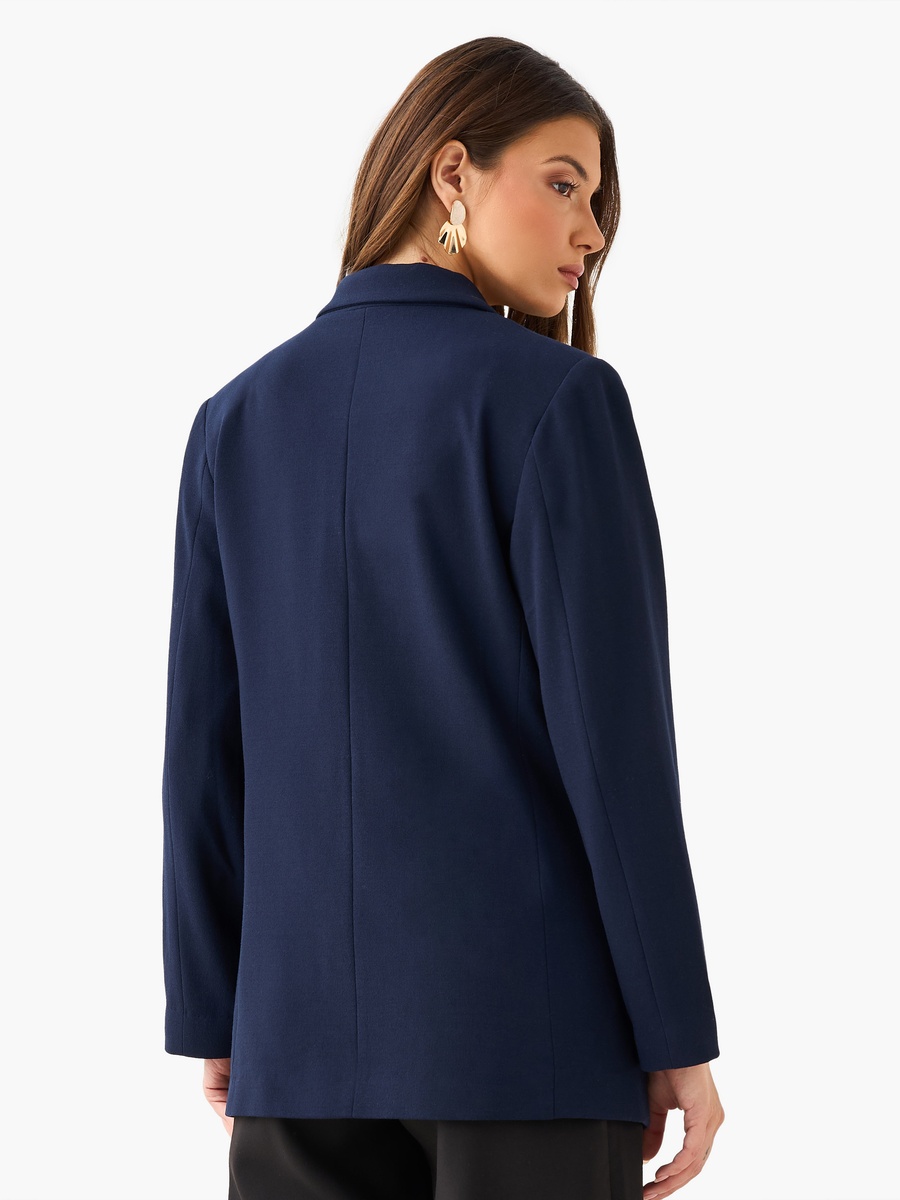 Oversized Blazer with Double Breasted Closure