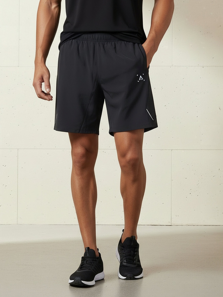 Men Performance Panelled Shorts
