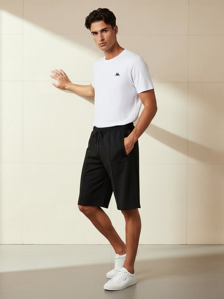 Men Drawstring Waist Shorts