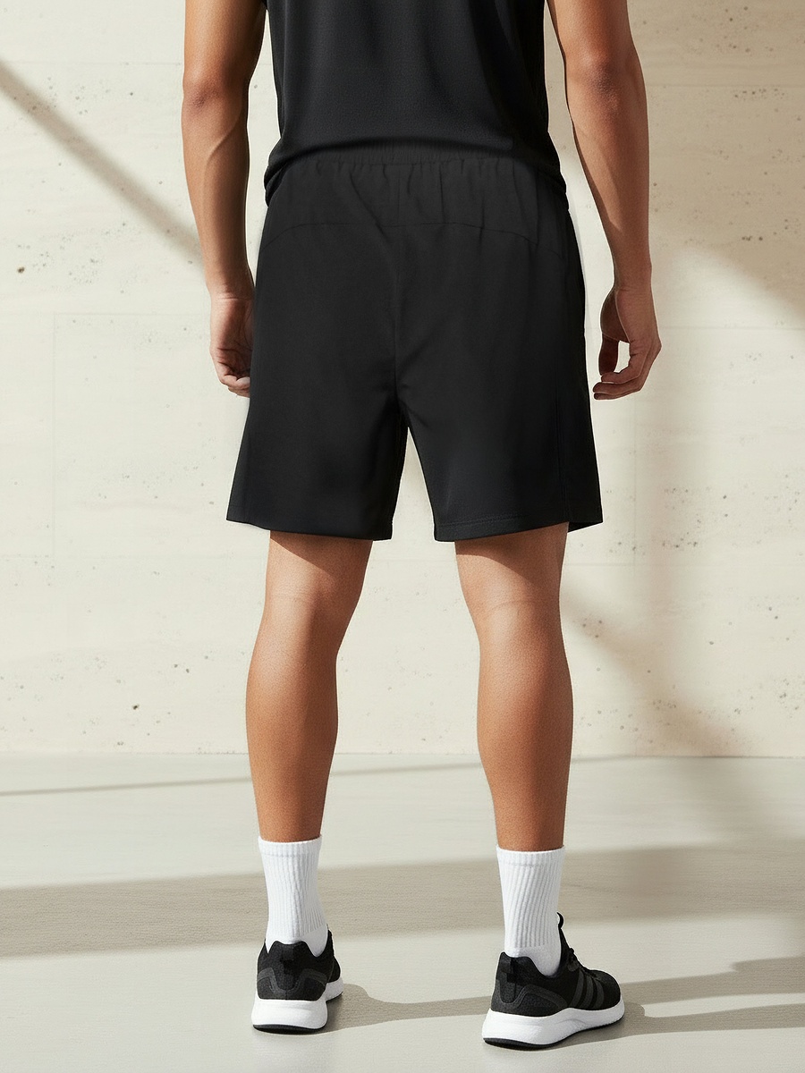 Men Logo Print Dual Shorts