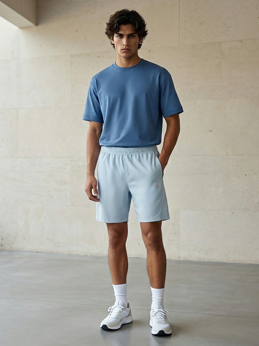 Men Elasticated Waist Shorts
