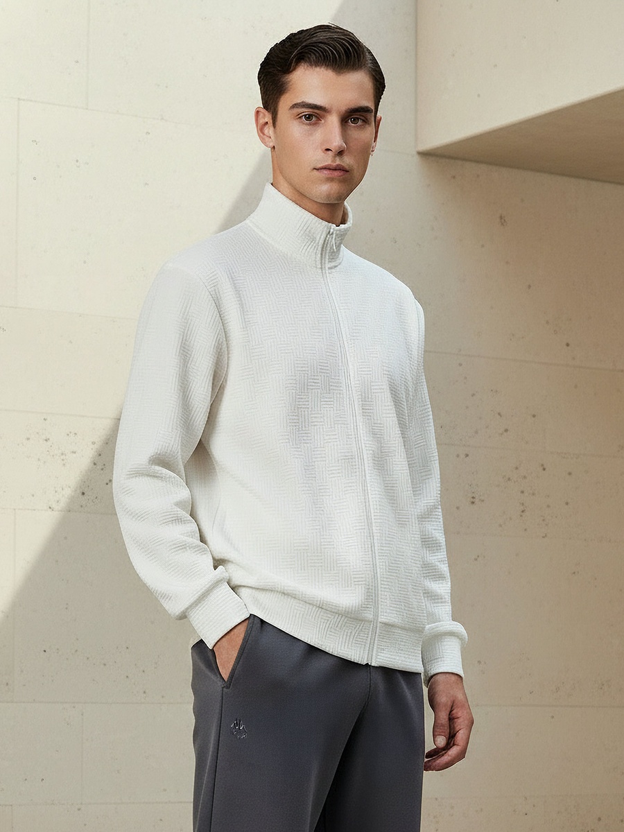 Men Textured Jacket