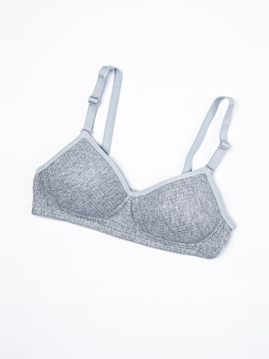 Cotton Bra with Back Closure