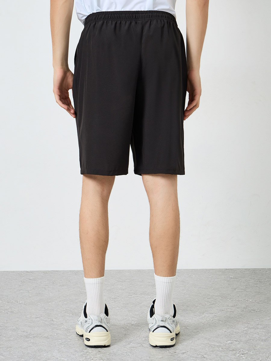 Men Active Training Shorts with Zipper Pockets