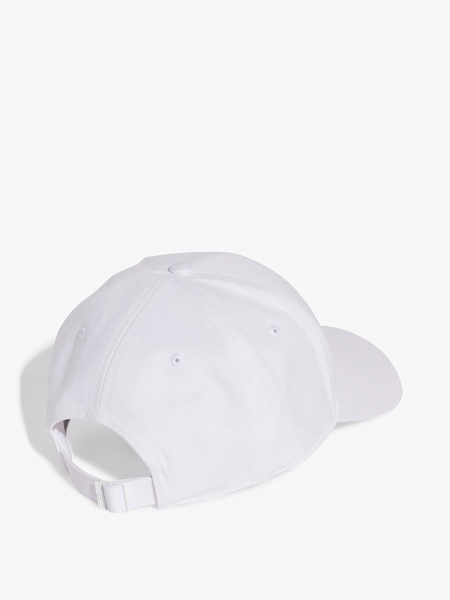 White Embroidered Logo Baseball Cap