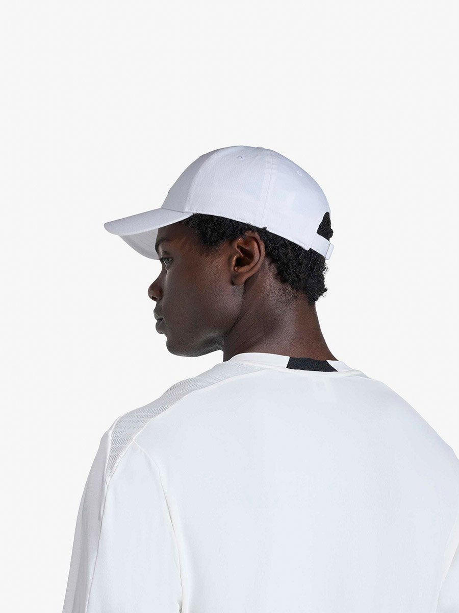 White Embroidered Logo Baseball Cap