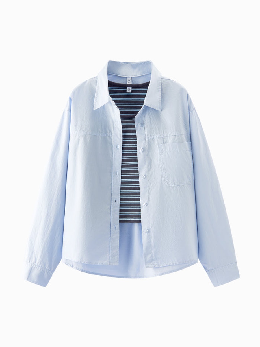 Women Layered Shirt and Tank Top Set