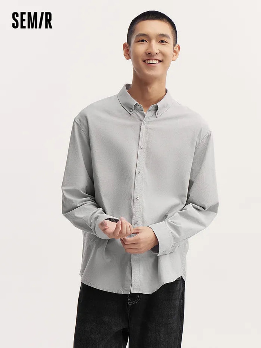 Men Solid Colored Shirt