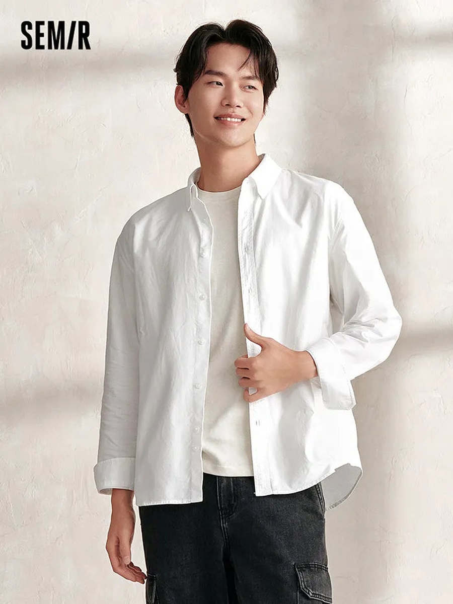 Men Solid Colored Shirt