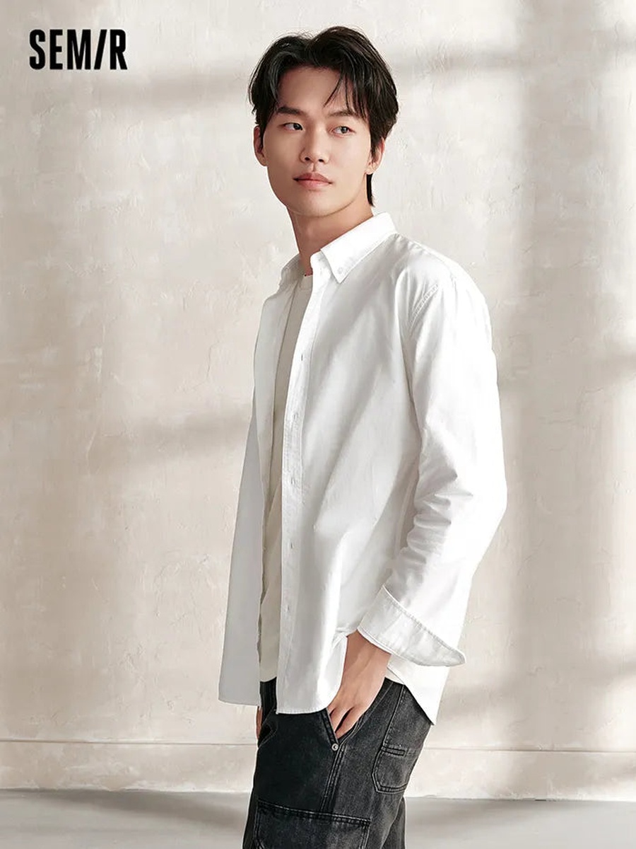 Men Solid Colored Shirt