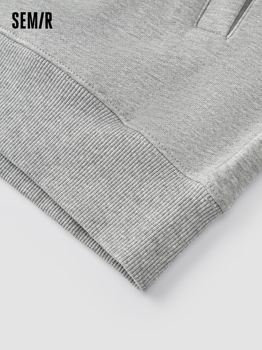 Solid Colored Zip-Through Hoodie