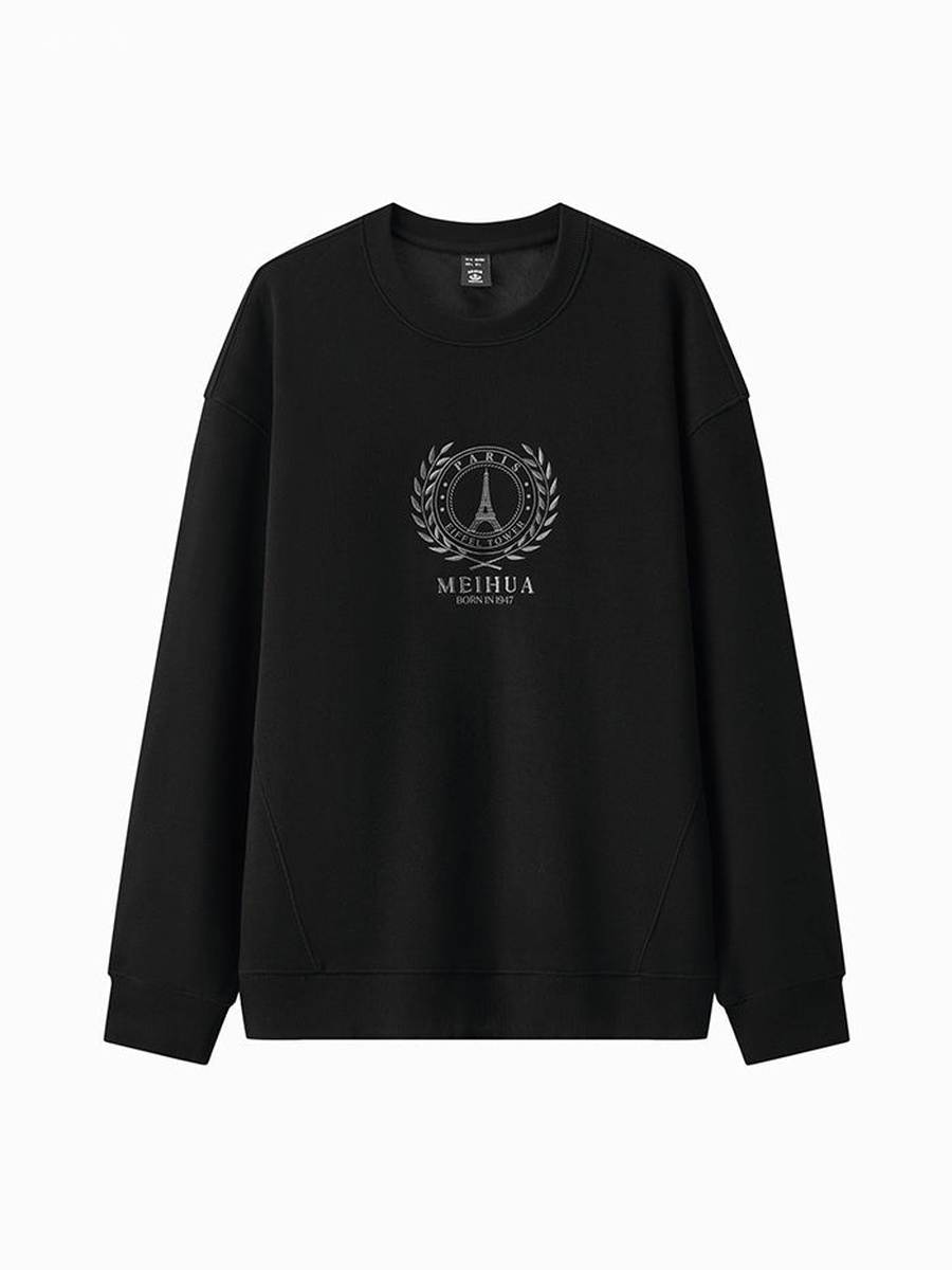 Men Sweatshirt with Embroidery