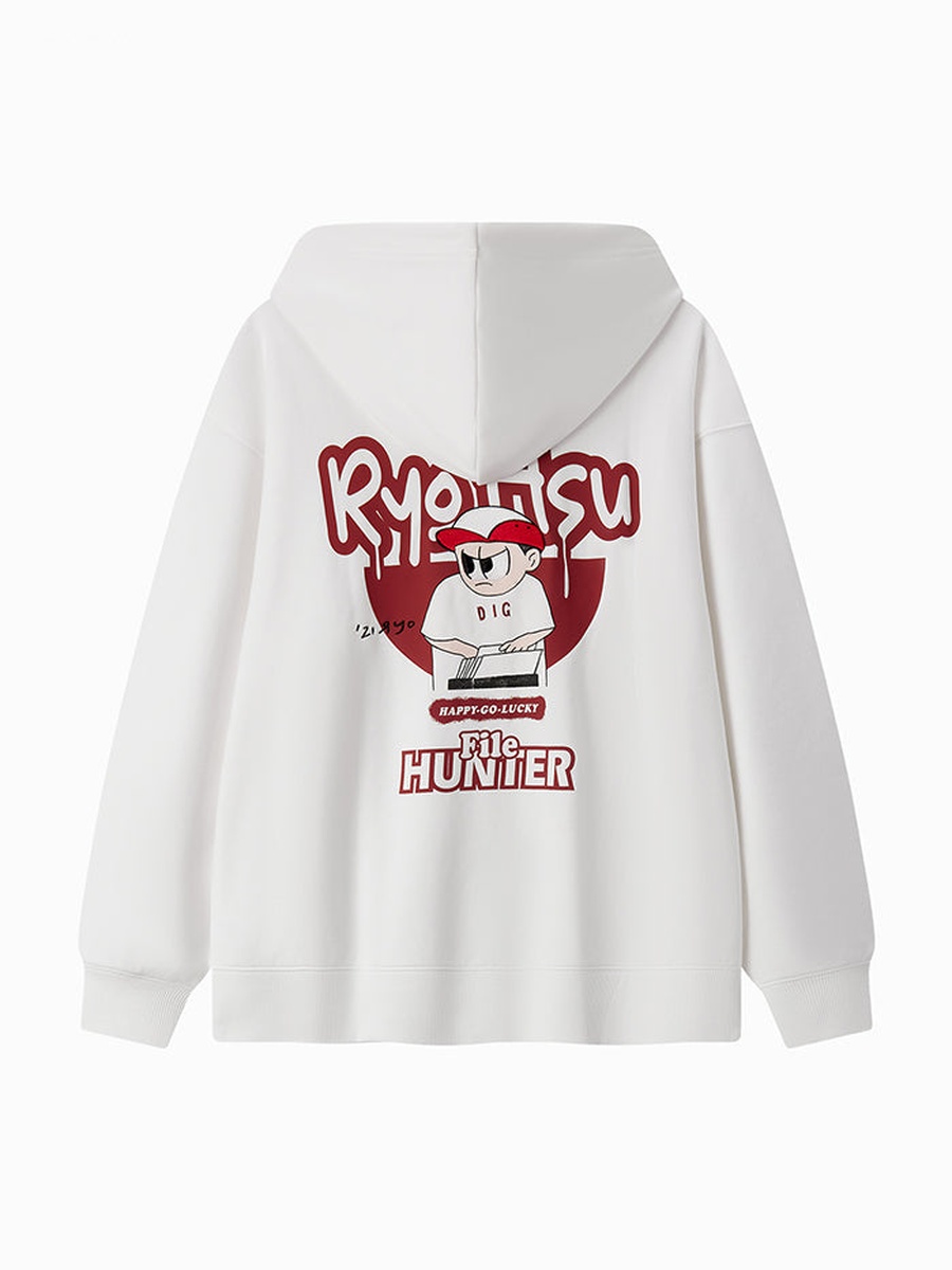 Hoodie with Front and Back Print